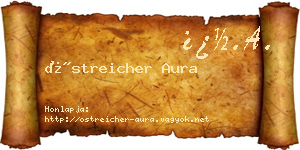 Östreicher Aura névjegykártya